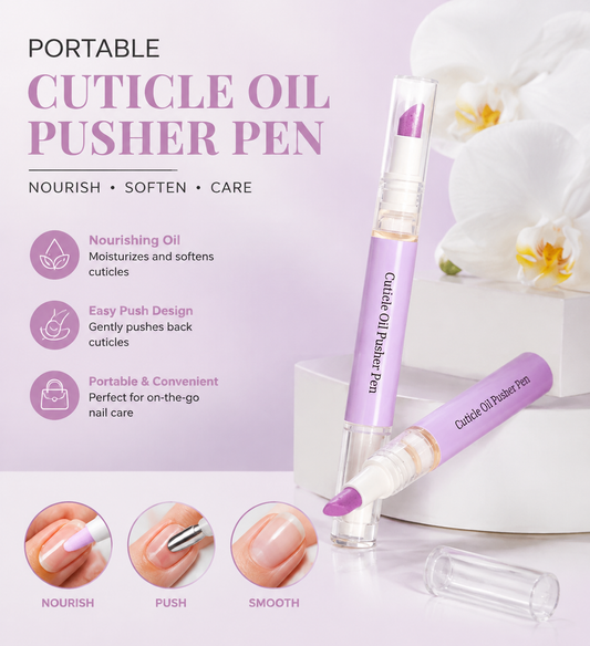 Portable Cuticle Oil Pusher Pen